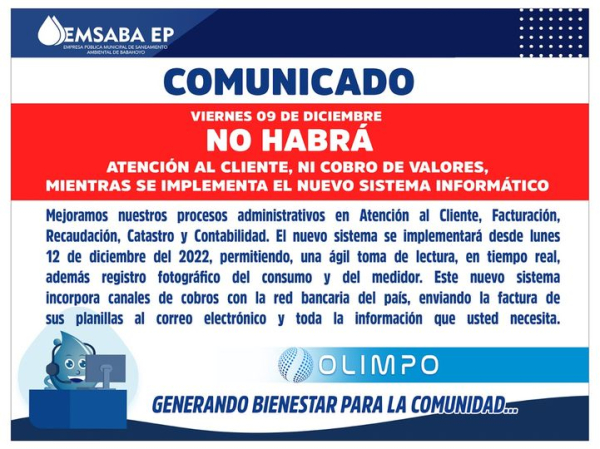 MIENTRAS SE IMPLEMENTA EL NUEVO SISTEMA INFORMÁTICO