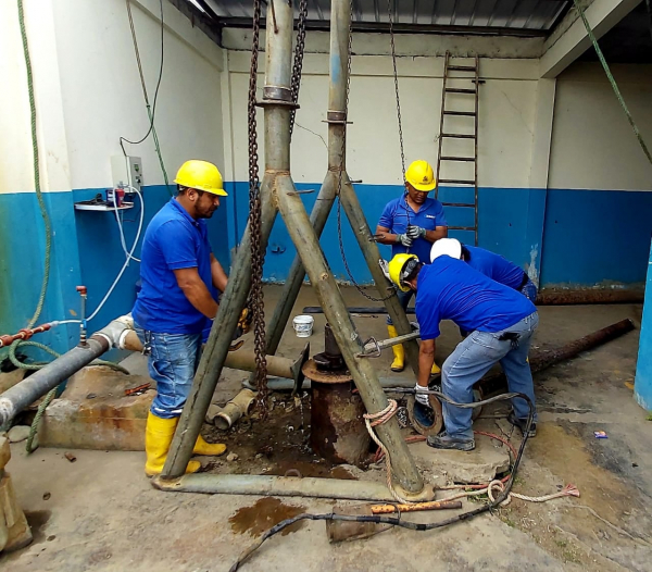 Culminan trabajos preventivos en pozo n.- 10