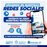 Redes sociales de EMSABA EP